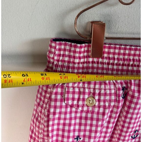 Polo Ralph Lauren Mens Swim Shorts Red Gingham Anchor Print Traveler Size XXL - Picture 14 of 15